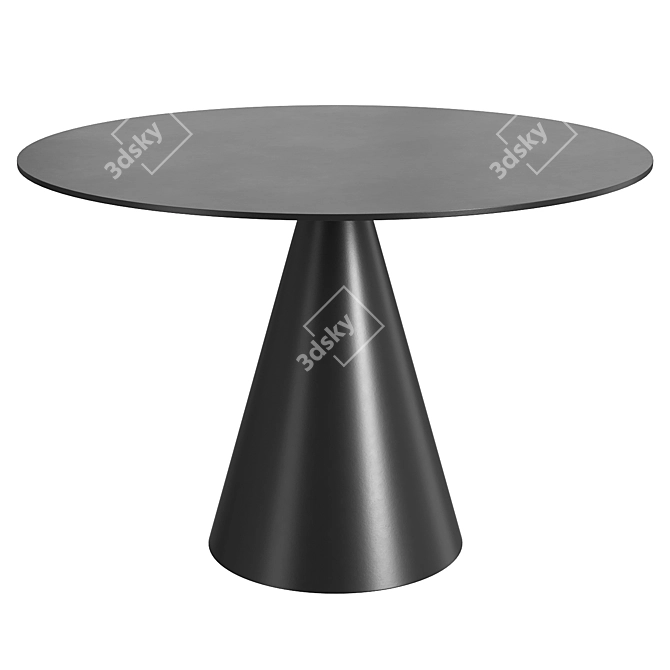 Modern Circular Dining Table Polys: 9096 3D model image 1