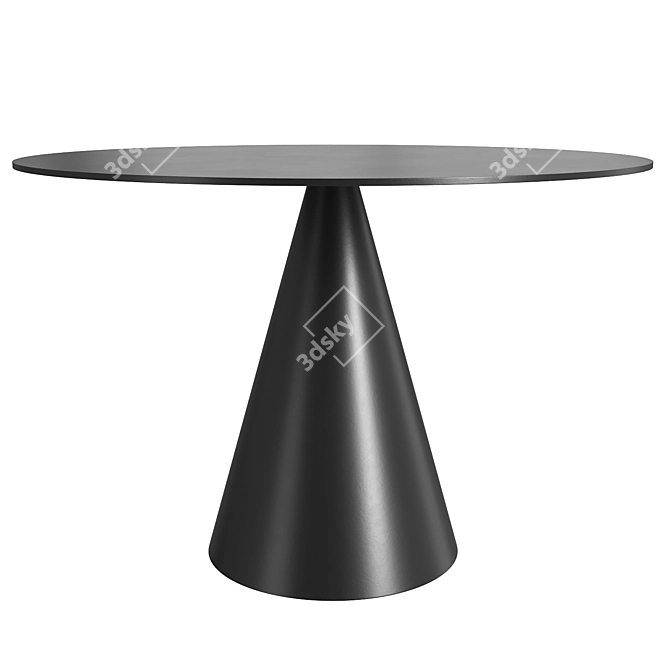 Modern Circular Dining Table Polys: 9096 3D model image 2