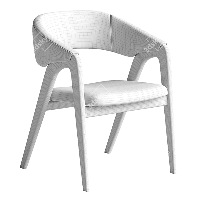 Chic Dining Chair Model - 3Ds Max 2017 3D model image 7