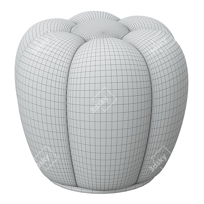 Modern Minimalist APEX Pouf 3D model image 3