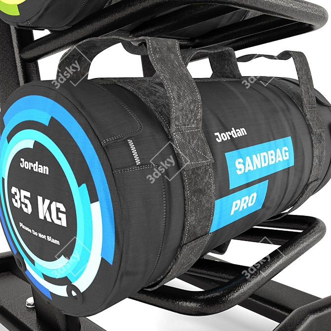 Jordan Sandbag Rack: Fitness Essential 3D model image 6