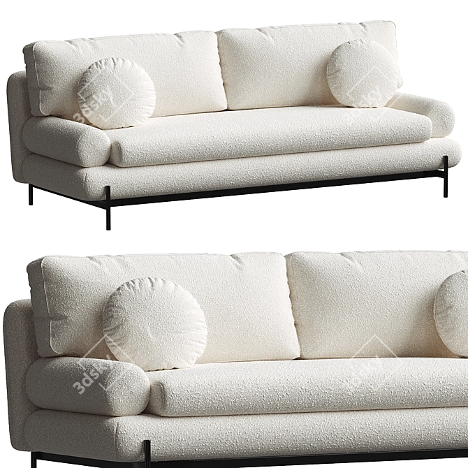  Livorno 2 Seater Sofa 3D model image 1