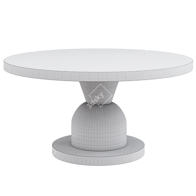 Solaria Dining Table, Bernhardt 3D model image 2