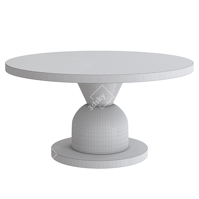 Solaria Dining Table, Bernhardt 3D model image 3