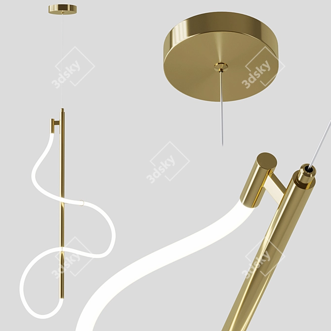 Modern Design Glorify One Light 3D model image 3