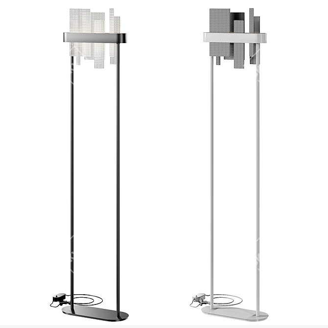 Elegant Masiero Ribbon Floor Lamp. 3D model image 2