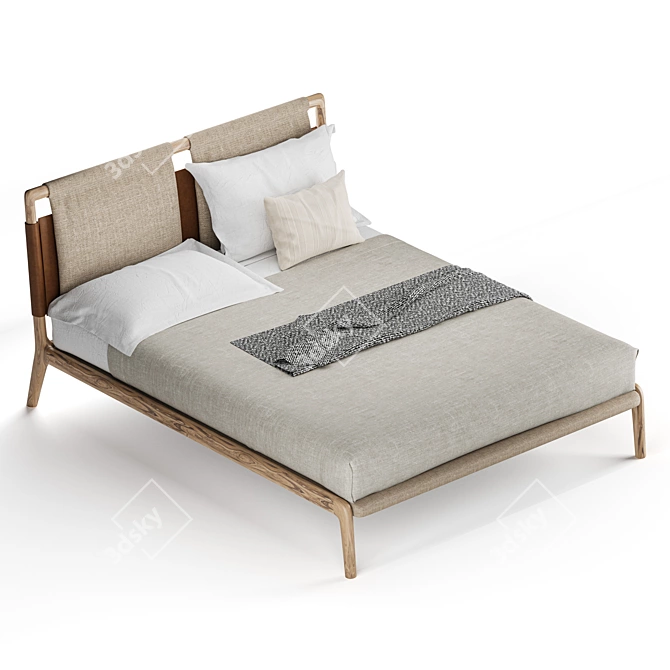 Italian Design TEPU Bed 3D model image 4