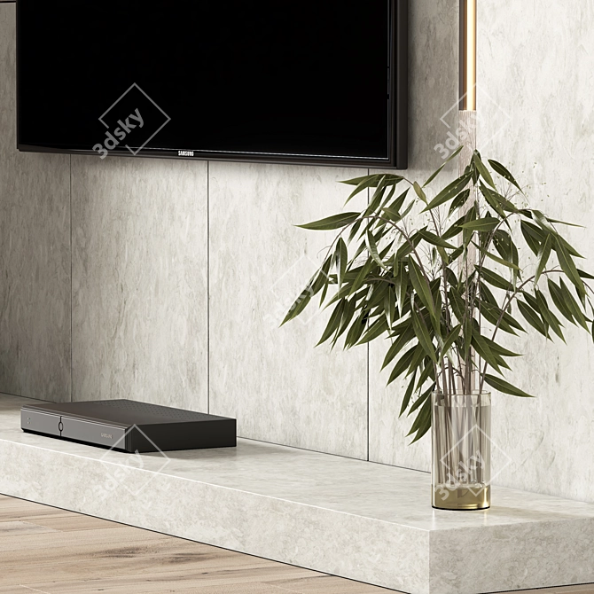 20215 Modern TV 3D Model 3D model image 6