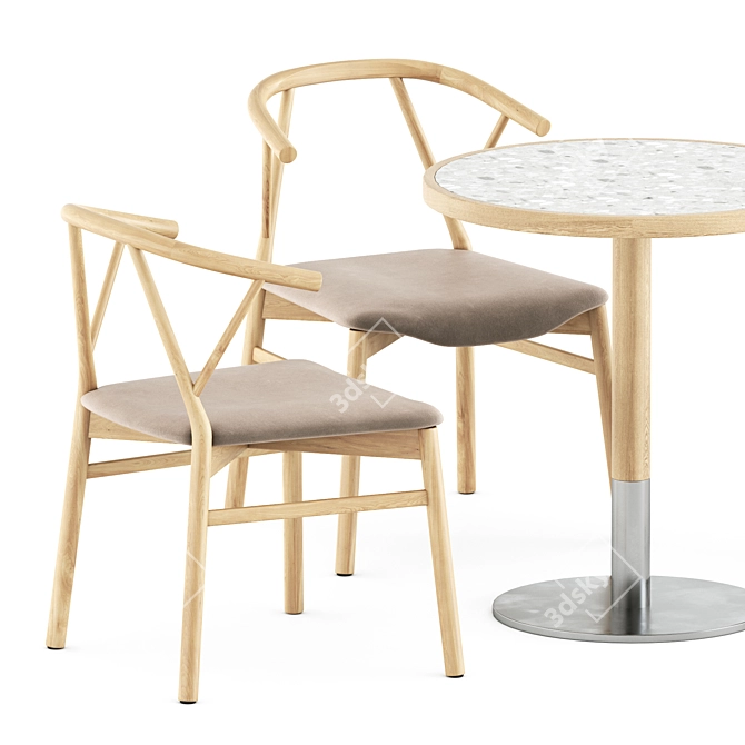 Chic Modern Dining Set by Miniforms 3D model image 3