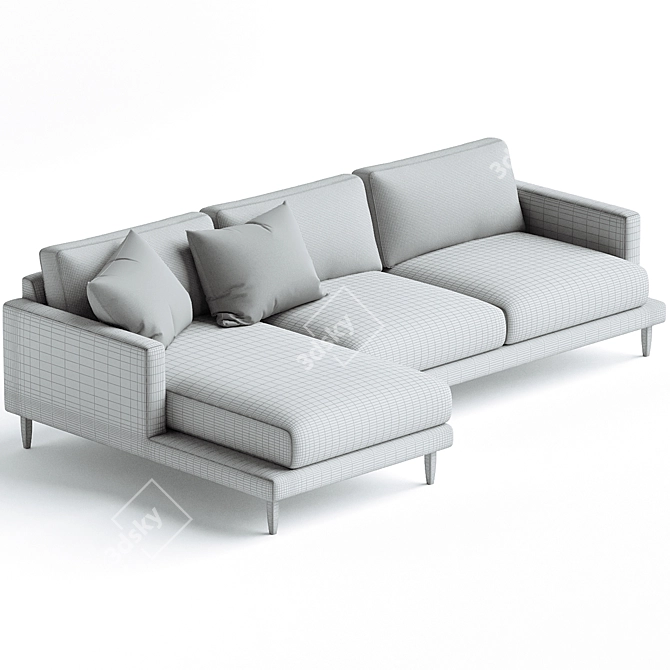 Bolia Veneda Chaise Lounge Sofa 3D model image 3