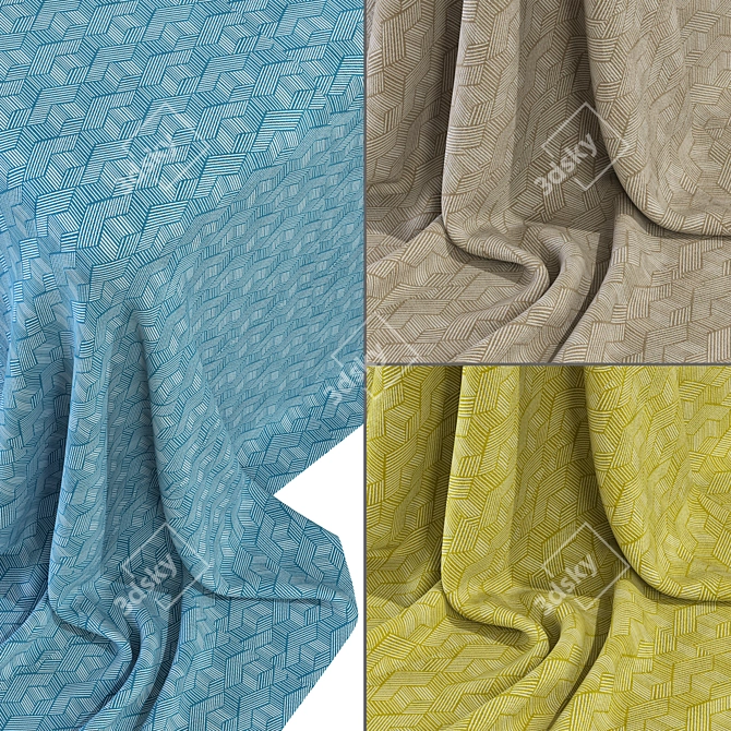 3D Fabric Collection Pool Textures 3D model image 1