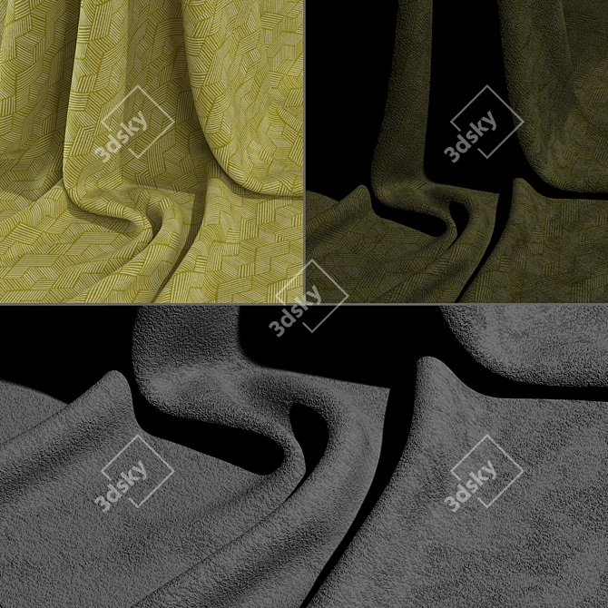 3D Fabric Collection Pool Textures 3D model image 3