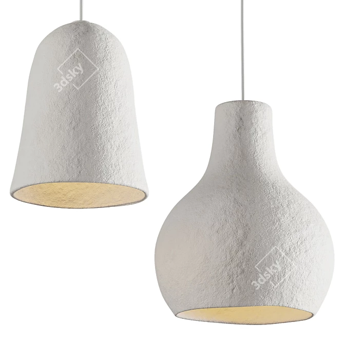 Repurposed Cotton Pendant Lights, Watt&Veke 3D model image 2