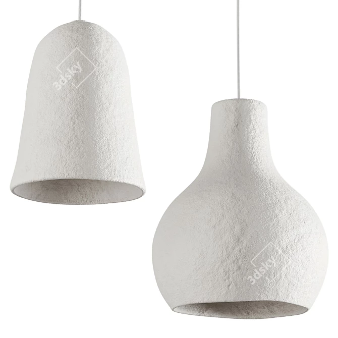 Repurposed Cotton Pendant Lights, Watt&Veke 3D model image 3