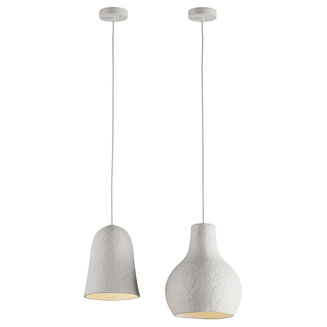 Repurposed Cotton Pendant Lights, Watt&Veke 3D model image 6