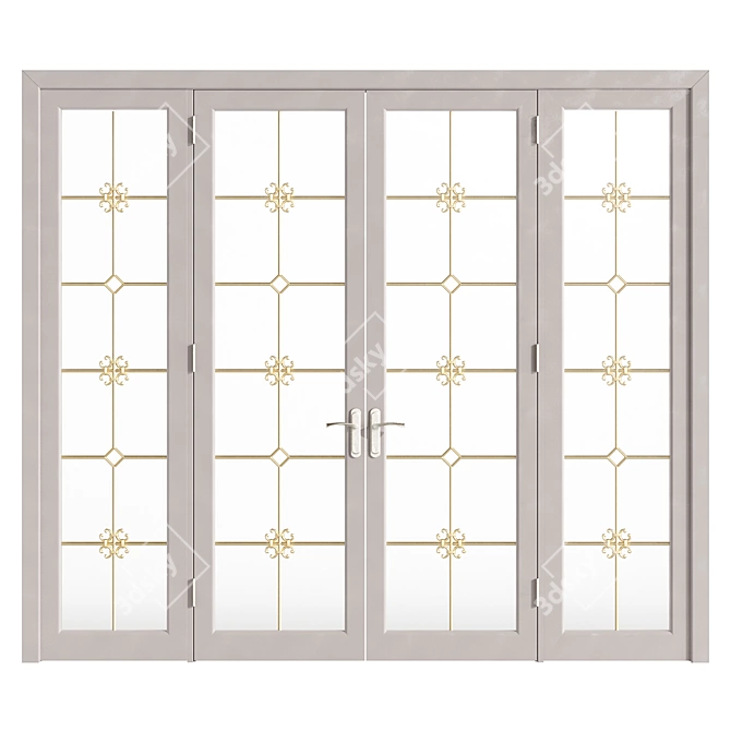 Bifold Interior Doors 3D model image 5