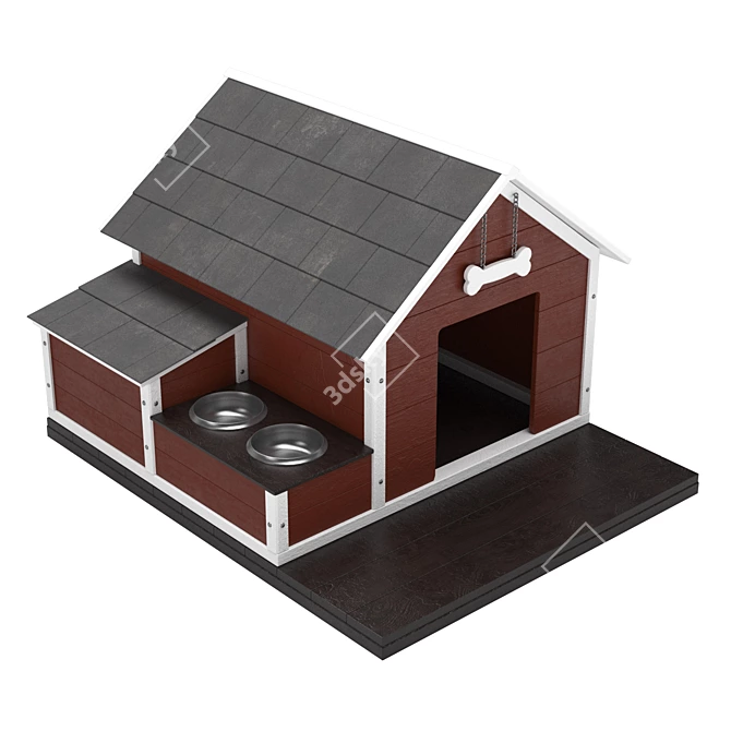 Scandinavian Style Dog House 3D model image 4