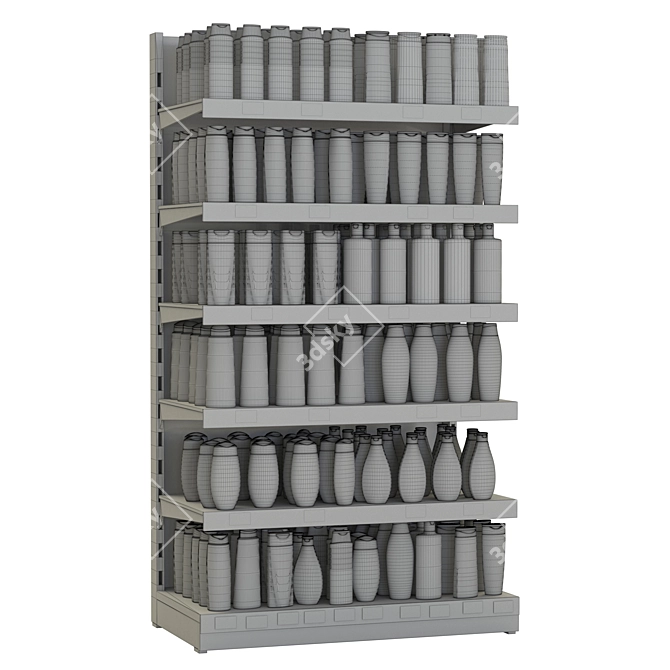 Shampoo Bottle Display Shelving 3D model image 9