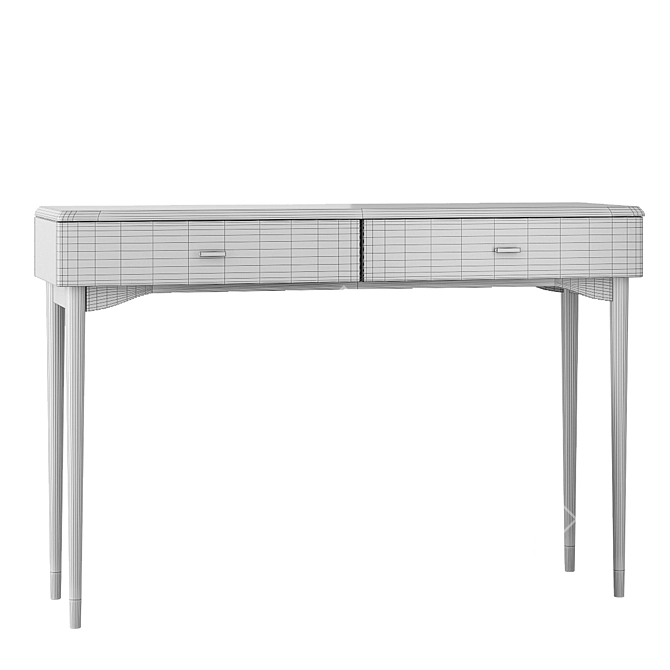 Novani Black Console with Drawers 3D model image 3