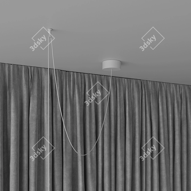 Luxury Headboard Wall Panel Set 3D model image 5