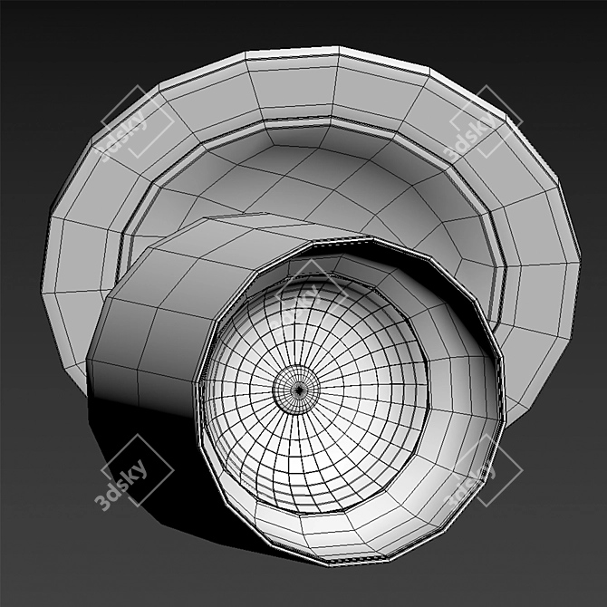 Sleek Recessed Lighting Solution 3D model image 4