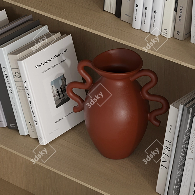 Luxury Bookcase 3D Model Kit 3D model image 3