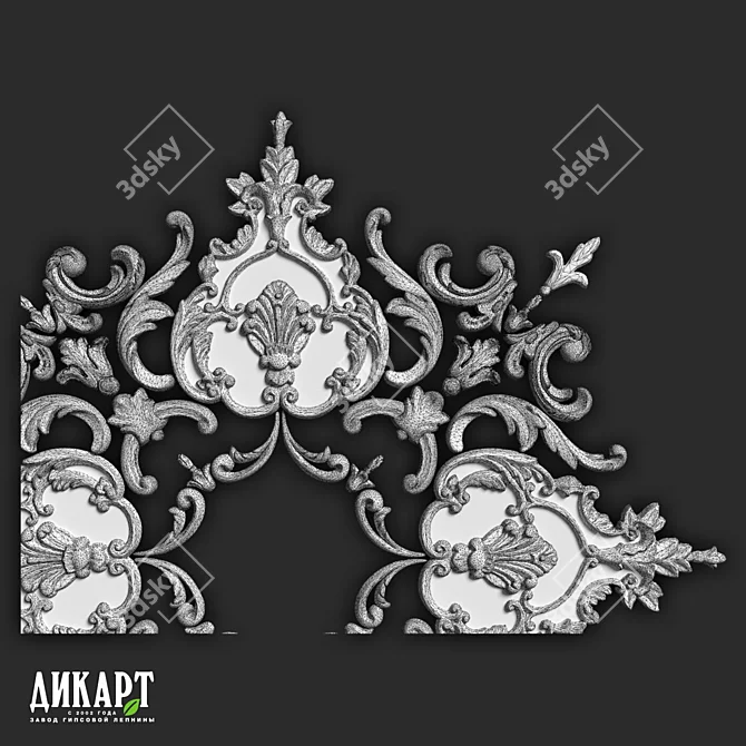 Custom Gypsum Decor Solutions 3D model image 2