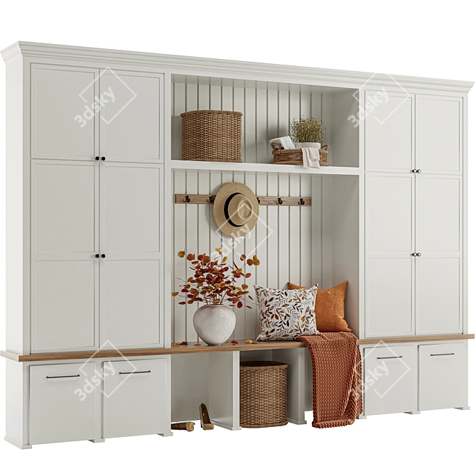 Autumn Entryway Furniture Set 3D model image 1