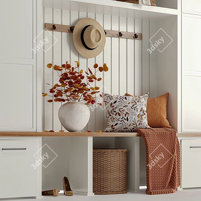 Autumn Entryway Furniture Set 3D model image 2