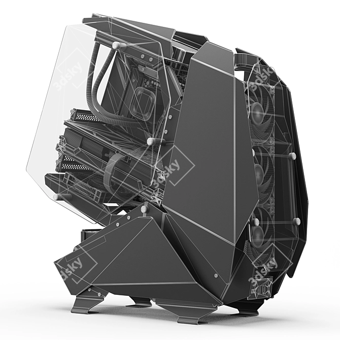 Dynamic RGB Gaming PC Kit 3D model image 7