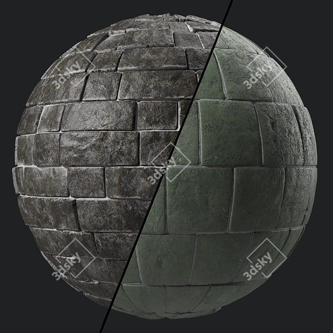 NatureStone 4k Seamless Texture 3D model image 1