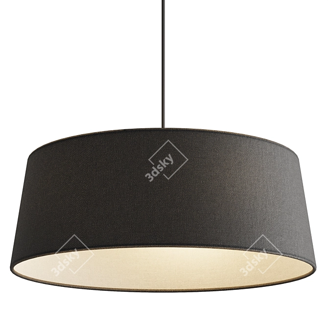 Contemporary Hotel Metal Pendant Light 3D model image 7