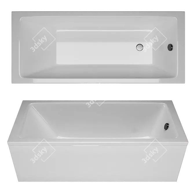 Toni Arti Noche Acrylic Bathtub 3D model image 1