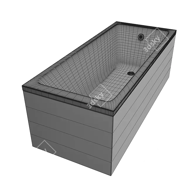 Toni Arti Noche Acrylic Bathtub 3D model image 3