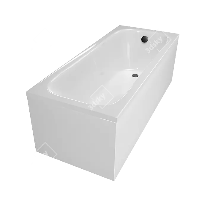 TONI ARTI Lamoli Acrylic Bathtub 3D model image 2