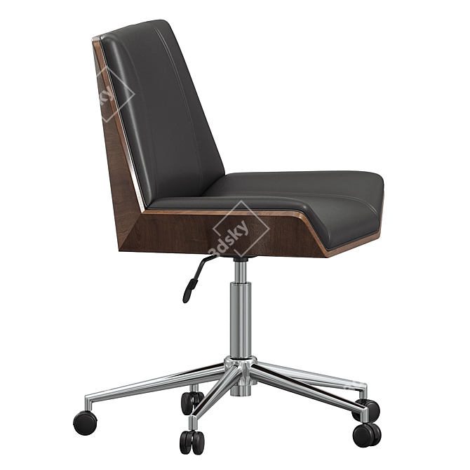 Sleek Lanora Task Chair 3D model image 2