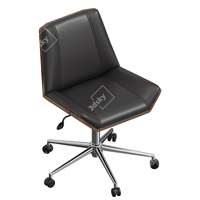 Sleek Lanora Task Chair 3D model image 3