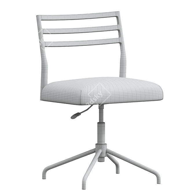 Quincy Swivel Desk Chair - Essential Office Seating 3D model image 4