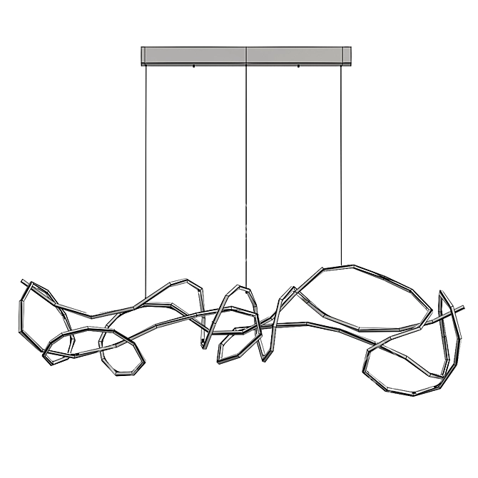 Modern NORVIN L Pendant Light 3D model image 3