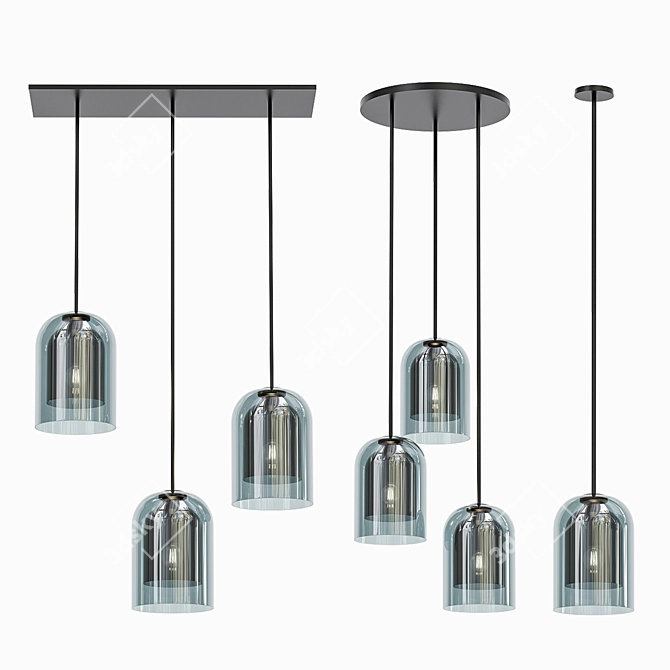 Imperium Loft ARIA Smoky Pendant 3D model image 1