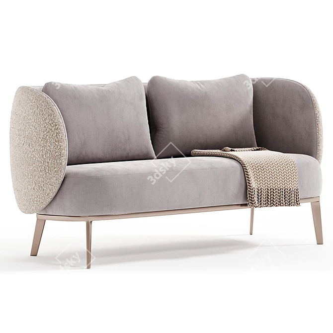 Elegant Cosona Sofa by Bruno Moinard 3D model image 2