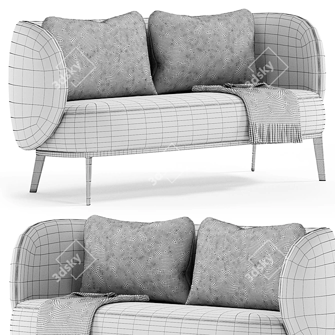 Elegant Cosona Sofa by Bruno Moinard 3D model image 5