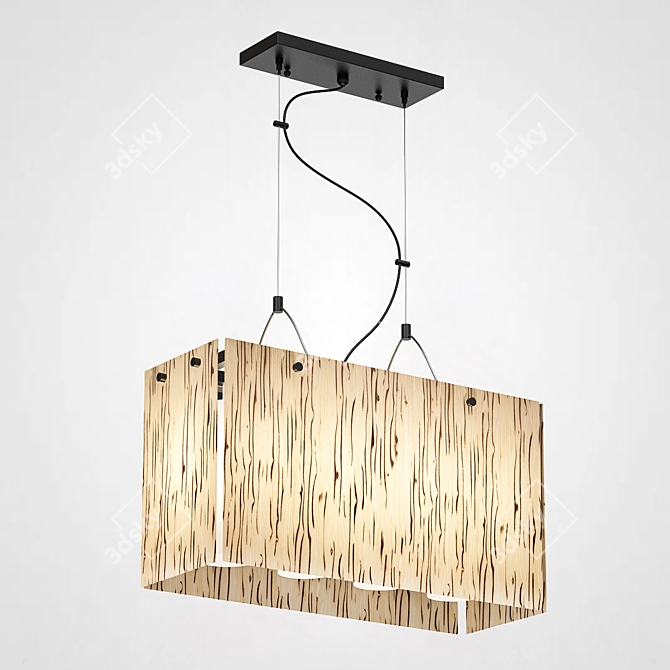 TIMBER Pendant Chandelier, Imperium Loft 3D model image 2