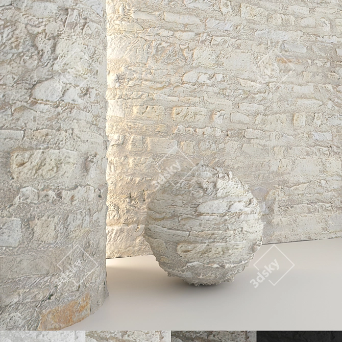 Stone Wall 16 3D Model 3D model image 8