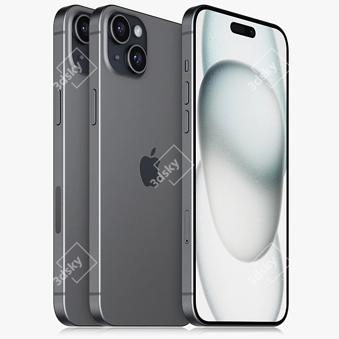 Apple iPhone 15 Plus Model 3D model image 1