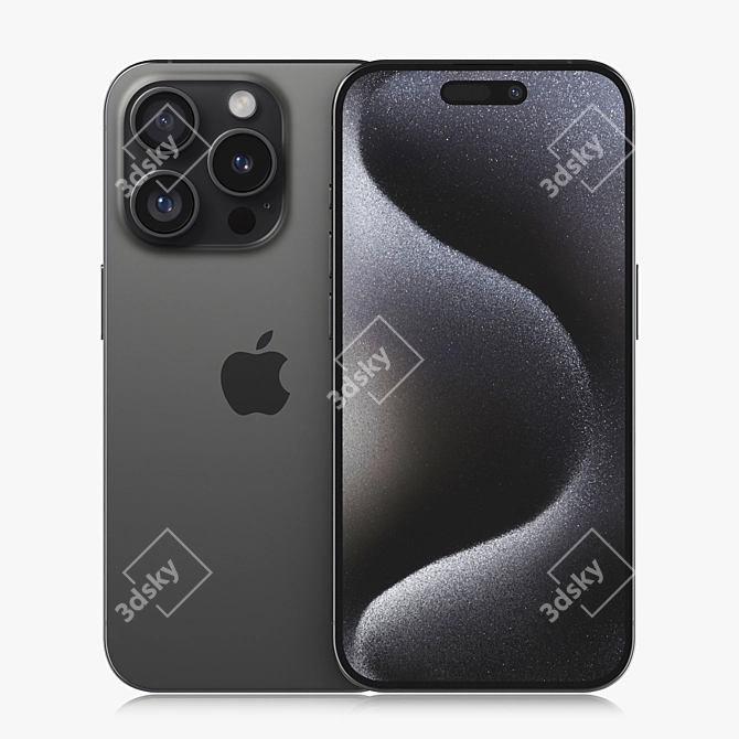 Professional Apple iPhone 15 3D Model 3D model image 3