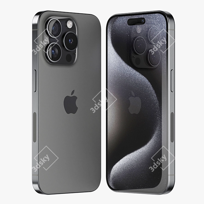 Professional Apple iPhone 15 3D Model 3D model image 6