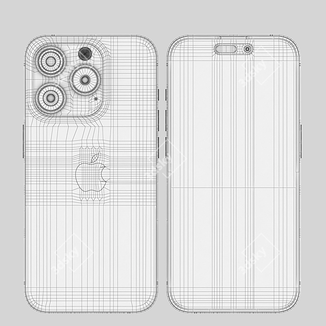 Professional Apple iPhone 15 3D Model 3D model image 7