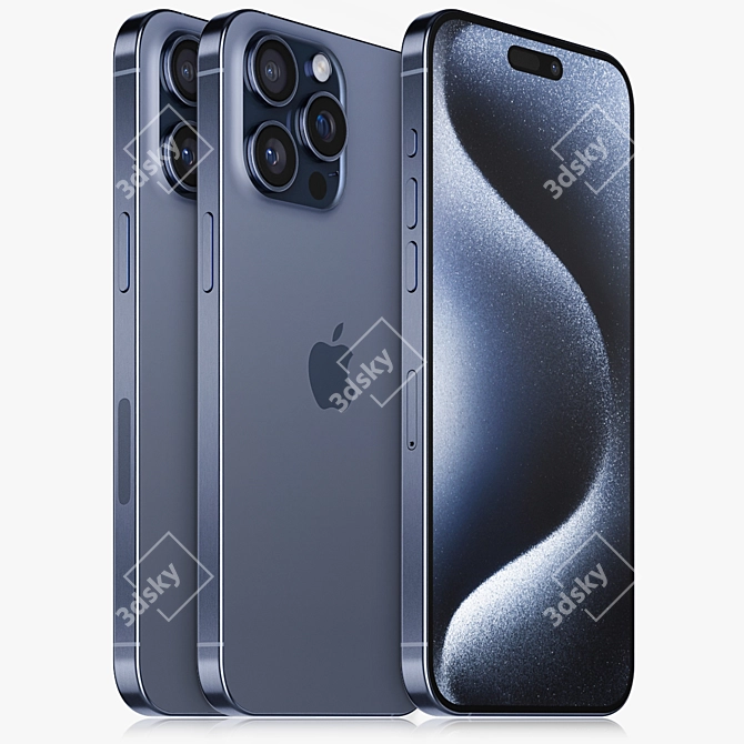 iPhone 15 Pro MAX Render Model 3D model image 1