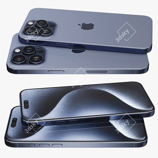 iPhone 15 Pro MAX Render Model 3D model image 5